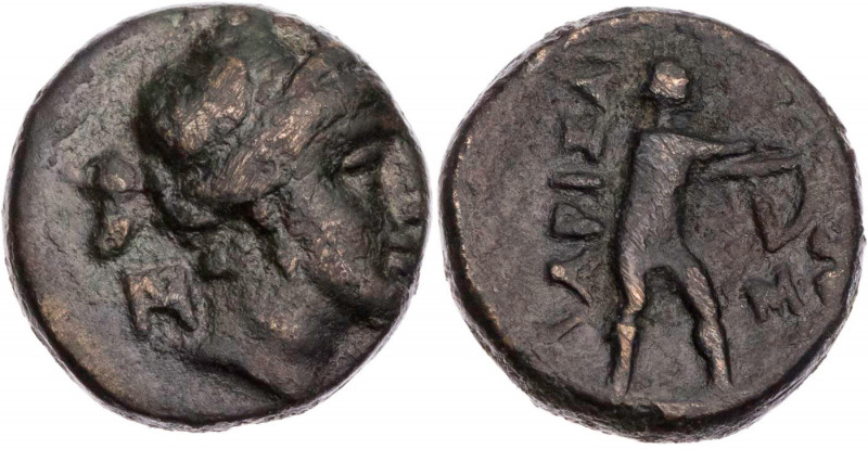 THESSALIEN LARISSA
AE-Dichalkon 2. Jh. v. Chr. Vs.: Kopf der Nymphe Larissa n. ...