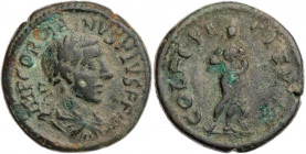 THRAKIEN DEULTUM
Gordianus III., 238-244 n. Chr. AE-As Vs.: IMP GORDIA-NVS PIVS FE AVG (AV ligiert), gepanzerte und drapierte Büste mit Lorbeerkranz ...