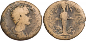 IONIEN MAGNESIA AM MÄANDER
Marcus Aurelius Caesar, 139-161 n. Chr. AE-Triassarion unter Diophas, Grammateus Vs.: gepanzerte und drapierte Büste n. r....