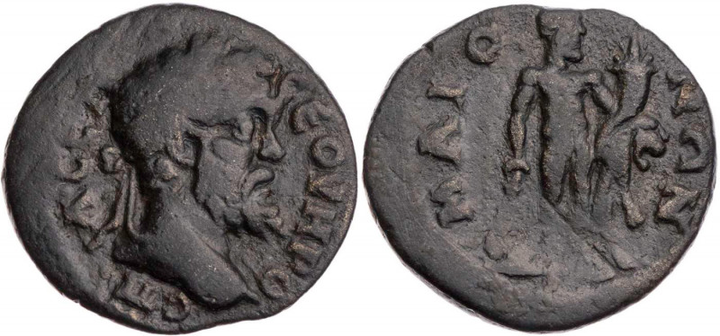 LYDIEN MAIONIA
Septimius Severus, 193-211 n. Chr. AE-Hemiassarion Vs.: Kopf mit...