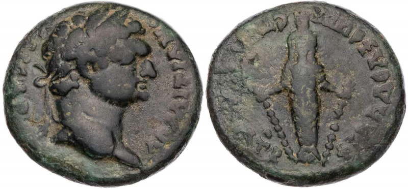 LYDIEN PHILADELPHIA
Domitianus, 81-96 n. Chr. AE-Trichalkon unter Lagetas Vs.: ...