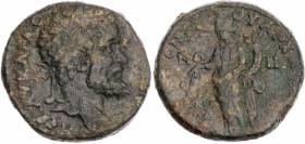 LYDIEN SAITTA
Septimius Severus, 193-211 n. Chr. AE-Assarion unter Androneikos, Archon Vs.: Kopf mit Lorbeerkranz n. r., Rs.: Tyche steht mit Füllhor...