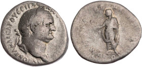 KAPPADOKIEN KAISAREIA / CAESAREA
Vespasianus mit Domitianus Caesar, 69-79 n. Chr. AR-Didrachme 76/77 n. Chr (= Jahr 9) Vs.: Kopf mit Lorbeerkranz n. ...