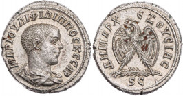 SYRIEN SELEUCIS ET PIERIA, ANTIOCHEIA AM ORONTES
Philippus II. Caesar, 244-247 n. Chr. AR-Tetradrachme 244 n. Chr. Vs.: drapierte Büste n. r., Rs.: A...