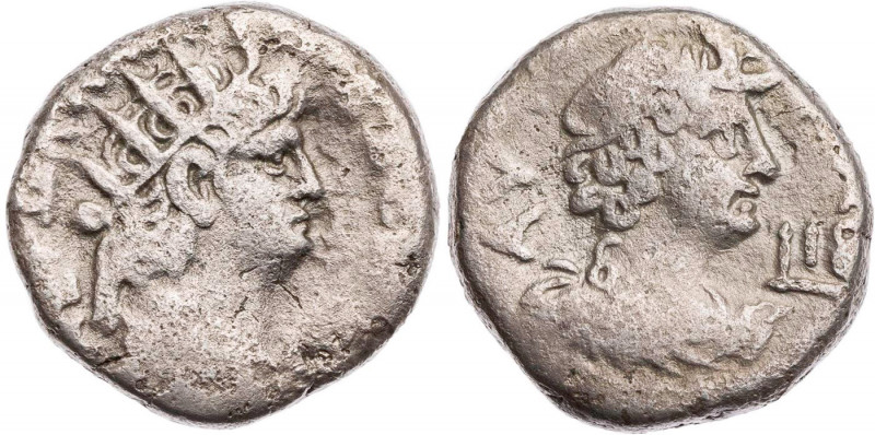 ÄGYPTEN ALEXANDRIA
Nero, 54-68 n. Chr. BI-Tetradrachme 65/66 n. Chr. (= Jahr 12...