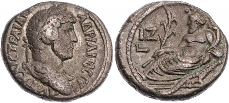 ÄGYPTEN ALEXANDRIA
Hadrianus, 117-138 n. Chr. BI-Tetradrachme 132/133 n. Chr (=...