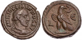 ÄGYPTEN ALEXANDRIA
Philippus I., 244-249 n. Chr. BI-Tetradrachme 247/248 n. Chr (= Jahr 5) Vs.: gepanzerte und drapierte Büste mit Lorbeerkranz n. r....