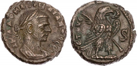 ÄGYPTEN ALEXANDRIA
Aurelianus, 270-275 n. Chr. AE-Tetradrachme 274/275 n. Chr. (= Jahr 6) Vs.: gepanzerte Büste mit Lorbeerkranz n. r., Rs.: Adler st...