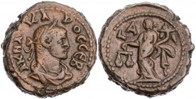 ÄGYPTEN ALEXANDRIA
Carus, 282-283 n. Chr. AE-Tetradrachme 282/283 n. Chr. (= Jahr 1) Vs.: gepanzerte und drapierte Büste mit Lorbeerkranz n. r., Rs.:...