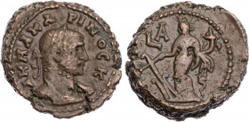ÄGYPTEN ALEXANDRIA
Carinus Caesar, 282-283 n. Chr. AE-Tetradrachme 282/283 n. Chr. (= Jahr 1) Vs.: gepanzerte Büste mit Lorbeerkranz n. r., Rs.: Tych...