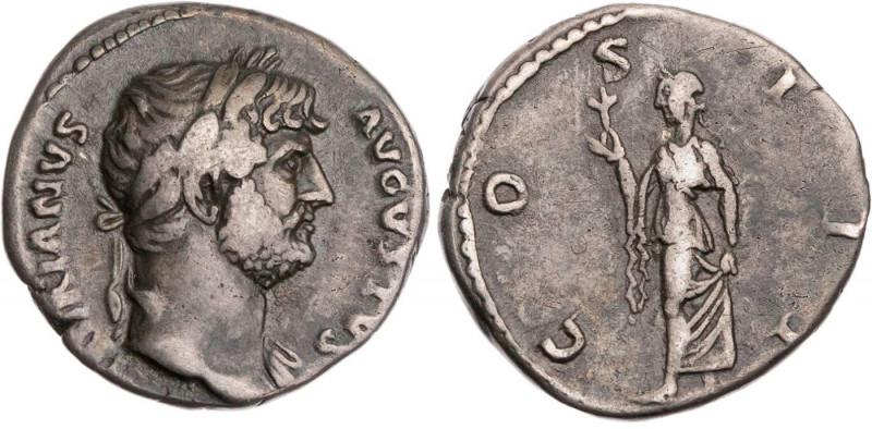 RÖMISCHE KAISERZEIT
Hadrianus, 117-138 n. Chr. AR-Denar 124-125 n. Chr. Rom Vs....