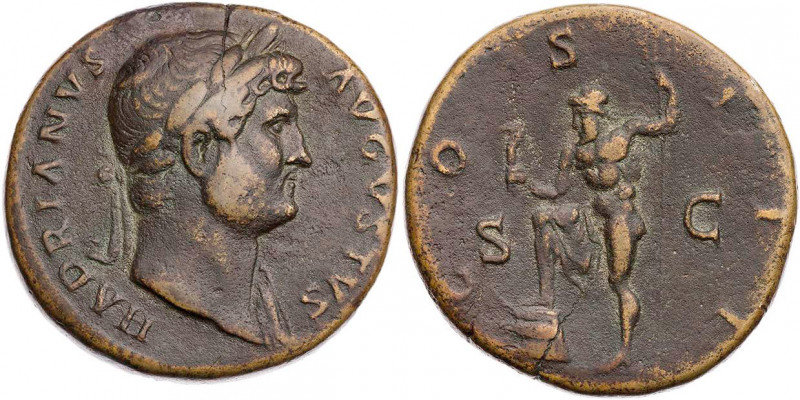 RÖMISCHE KAISERZEIT
Hadrianus, 117-138 n. Chr. AE-Sesterz 125-126/127 n. Chr. R...