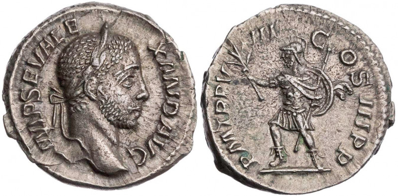 RÖMISCHE KAISERZEIT
Severus Alexander, 222-235 n. Chr. AR-Denar 229 n. Chr. Rom...