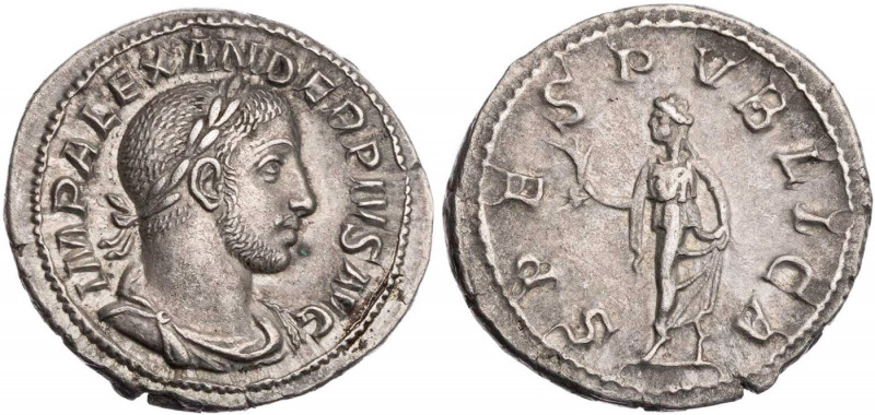 RÖMISCHE KAISERZEIT
Severus Alexander, 222-235 n. Chr. AR-Denar 232 n. Chr. Rom...