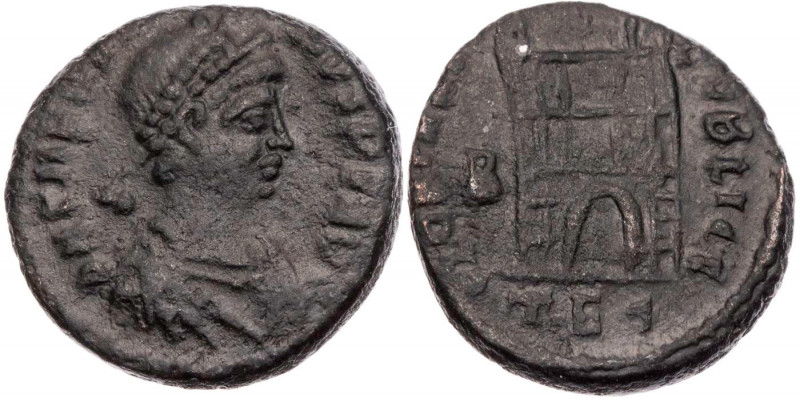 RÖMISCHE KAISERZEIT
Theodosius I., 379-395 n. Chr. AE-1/2 Centenionalis 383-392...