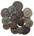 Lot, römische Münzen Folles des Zeitraumes 294-330 n. Chr.: Diocletianus, Constantius I. Chlorus Caesar, Galerius (2), Galeria Valeria (2), Licinius I...