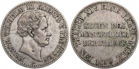 BRANDENBURG - PREUSSEN PREUSSEN, KÖNIGREICH
Friedrich Wilhelm III., 1797-1840. Ausbeutetaler 1830 A AKS 18; J. 63; Thun 251; Olding 184. fast ss