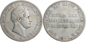 BRANDENBURG - PREUSSEN PREUSSEN, KÖNIGREICH
Friedrich Wilhelm III., 1797-1840. Ausbeutetaler 1835 A AKS 18; J. 63; Thun 251; Olding 184. s-ss
