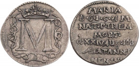 SACHSEN SACHSEN-JENA, HERZOGTUM
Johann Wilhelm, 1678-1690. Dreier 1682 Weimar Auf den Tod seiner Mutter, Maria von Tremouille, und ihre Beisetzung in...