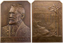 PERSONEN NATURWISSENSCHAFTLER
Barrois, Charles Eugène, 1851-1939. Bronzeplakette o. J. (vor 1936) v. Hippolyte Lefebvre, bei Arthus Bertrand, Paris W...