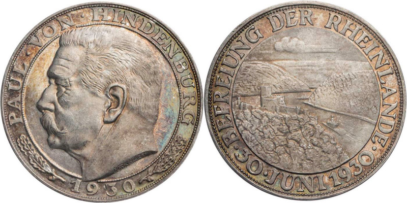 PERSONEN POLITIKER
Hindenburg, Paul von, 1847-1934. Silbermedaille 1930 v. Bern...