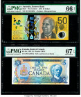 Australia, Canada & East Caribbean States Group Lot of 4 Examples PMG Gem Uncirculated 66 EPQ; Superb Gem 67 Unc EPQ (2); Gem Uncirculated 65 EPQ. 

H...