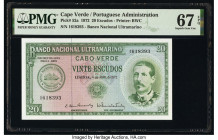 Cape Verde Banco Nacional Ultramarino 20 Escudos 4.4.1972 Pick 52a PMG Superb Gem Unc 67 EPQ. 

HID09801242017

© 2020 Heritage Auctions | All Rights ...