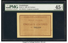 Guadeloupe Guadeloupe et Dependances, Tresor Colonial 50 Centimes 1884 Pick 1r Remainder PMG Choice Extremely Fine 45 EPQ. 

HID09801242017

© 2020 He...