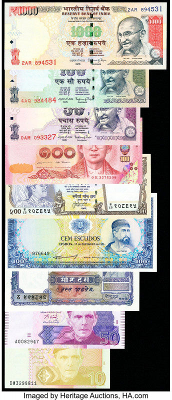 Guinea, India, Pakistan & More Group Lot of 44 Examples Crisp Uncirculated. Stap...