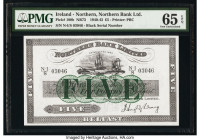 Ireland - Northern Northern Bank Limited 5 Pounds 1940-43 Pick 180b PMG Gem Uncirculated 65 EPQ. 

HID09801242017

© 2020 Heritage Auctions | All Righ...