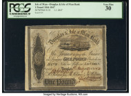 Isle Of Man Douglas & Isle of Man Bank 1 Pound 1847 Pick S131 PCGS Very Fine 30. 

HID09801242017

© 2020 Heritage Auctions | All Rights Reserved