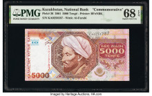 Kazakhstan Kazakhstan National Bank 5000 Tenge 2001 Pick 26 Commemorative PMG Superb Gem Unc 68 EPQ. 

HID09801242017

© 2020 Heritage Auctions | All ...
