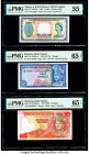 Malaysia Bank Negara 1; 10 Ringgit ND (1967-72); ND (1989) Pick 1b; 29 Two Examples PMG Gem Uncirculated 65 EPQ (2); Malaya and British Borneo Board o...