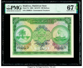 Maldives Maldivian State Government 100 Rufiyaa 1960 / AH1379 Pick 7b PMG Superb Gem Unc 67 EPQ. 

HID09801242017

© 2020 Heritage Auctions | All Righ...