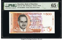 Mauritius Bank of Mauritius 500 Rupees 1998 Pick 46 PMG Gem Uncirculated 65 EPQ. 

HID09801242017

© 2020 Heritage Auctions | All Rights Reserved