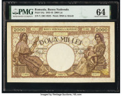 Romania Banca Nationala 2000 Lei 1.9.1943 Pick 54a PMG Choice Uncirculated 64. 

HID09801242017

© 2020 Heritage Auctions | All Rights Reserved