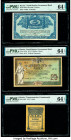 Russia Government Bank (2); Transcaucsian 5; 1; 25 Rubles ND (1918) Pick S102; S601; S412a Three Examples PMG Choice Uncirculated 64 EPQ (3). 

HID098...