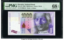 Slovakia Slovak National Bank 1000 Korun 10.6.2002 Pick 42 PMG Superb Gem Unc 68 EPQ. 

HID09801242017

© 2020 Heritage Auctions | All Rights Reserved...