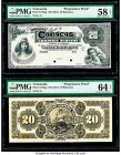 Venezuela Banco Caracas 20 Bolivares ND (1914) Pick S147pp Front and Back Progressive Proofs PMG Choice About Unc 58 Net; Choice Uncirculated 64 Net. ...