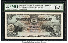 Venezuela Banco de Maracaibo 100 Bolívares ND (ca. 1926) Pick S228p Proof PMG Superb Gem Unc 67 EPQ. 

HID09801242017

© 2020 Heritage Auctions | All ...