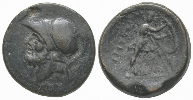 Calabria, Bruttium, The Brettii, Didrachm, 211-208 BC, AE 14.9 g.
Ref: Scheu 40,...