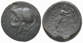 Calabria, Bruttium, The Brettii, Didrachm, 211-208 BC, AE 14.9 g.
Ref: Scheu 40, Historia Numorum Italy 1987 - Fine