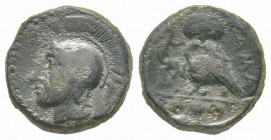 Sicily, Kamarina, Trias, 413-405 BC, AE 3.30 g.
Ref: Sear 1063 - Fine