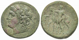 Sicily, Messana, Pentonkion, 220-200 BC, AE 10.9 g.
Ref: Sear 1143 - Near VF