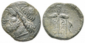 Sicily, Syracuse, Hieron II, 275-215 BC, AE 5.73 g.
Ref: BMC 603, Sear 1223 - Near VF