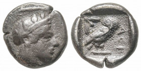 Attica, Athens, Drachm, 527-430 BC, AG 4.2 g.
Ref: Kroll 10 - Fine