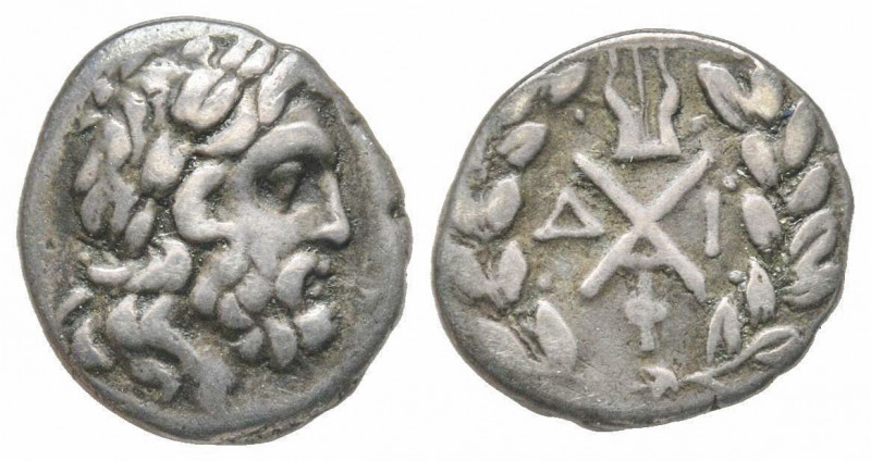 Arkadia, Achaian League, MeROLLEROa, Triobol or Hemidrachm, 160-146 BC, AG 2.32 ...