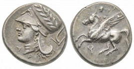 Corinthia, Corinth, Stater, 338-300 BC, AG 8.54 g.
Ref: Pegasi 441 - EF