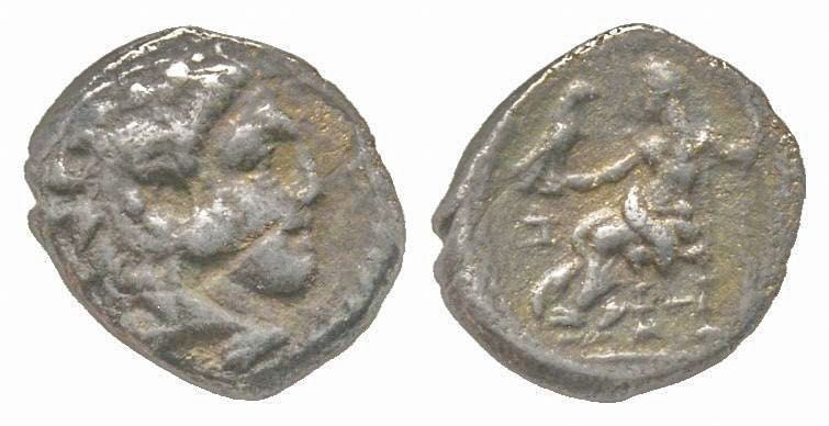 Macedonia, Alexander III The Great, Obol, 336-323 BC, AG 0.6 g.
Ref: Müller 676 ...