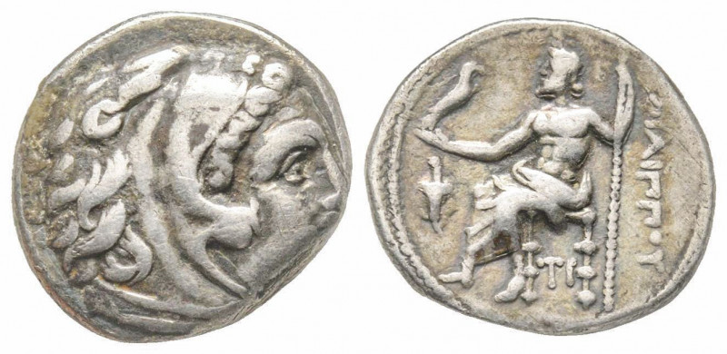 Macedonia, Philip III, Sardes mint, 323-317BC, AG 3.75 g.
Ref: SNG Copenhagen 10...